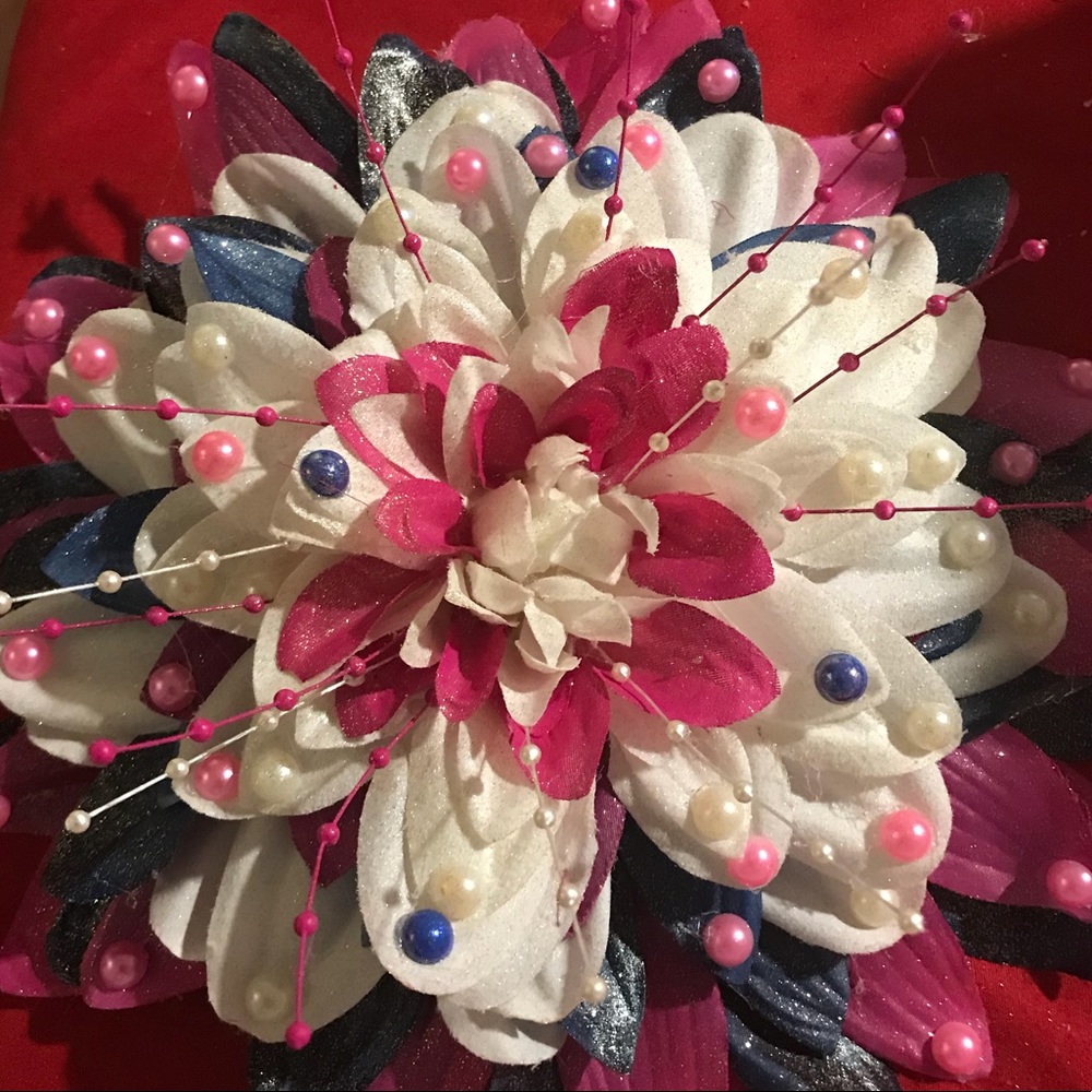 Beautiful handmade artificial silk flowers.